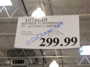 Costco-1074649- Bayside-Furnishing-47-Accent-Cabinet-tag