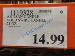 Costco-1119328-Artisan-Candle-Gold-Swirl-Candle-tag