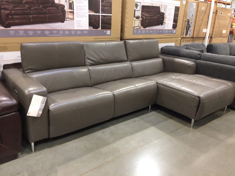 ricardo leather 3-piece power reclining sectional sofa