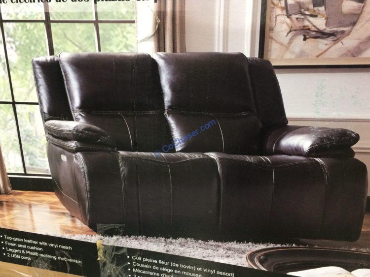 Leather Power Reclining Loveseat – CostcoChaser