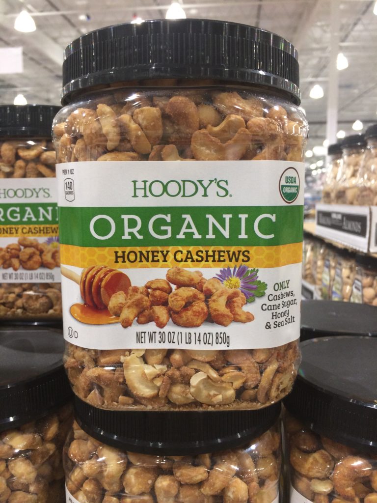 Organic Hoodys Honey Cashews 30 Ounce Jar Costcochaser