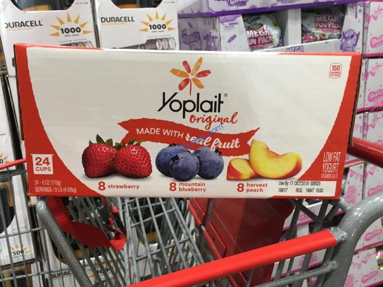 Yoplait Original Low Fat Yogurt, Variety Pack, 6 oz, 24 Pack