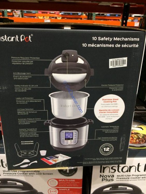 Instant Pot Nova Plus 6 Qt 9in1 MultiUse Pressure Cooker CostcoChaser