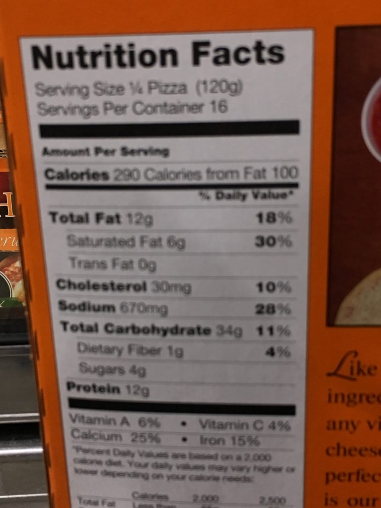 Costco505459KirklandSignatureCheesePizzachart CostcoChaser