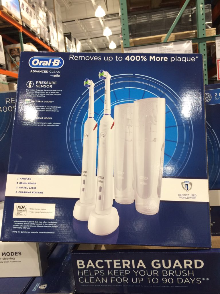 oral b electric toothbrush 2 pack costco