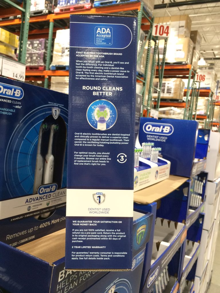 Costco1907391OralBAdvancedClean2packToothbrushes5 CostcoChaser