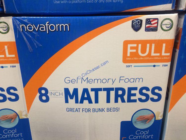 costco novaform gel memory foam mattress topper reviews