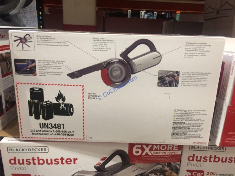 Black & Decker Dustbuster 20V Pivot Auto Vacuum – CostcoChaser