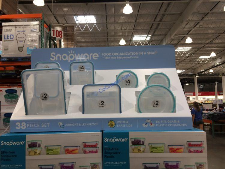 Snapware 38-piece Plastic Food Storage Set