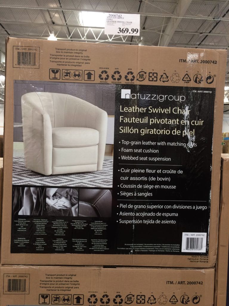 Costco2000742NATUZZIGroupCoraLeatherSwivelChair CostcoChaser