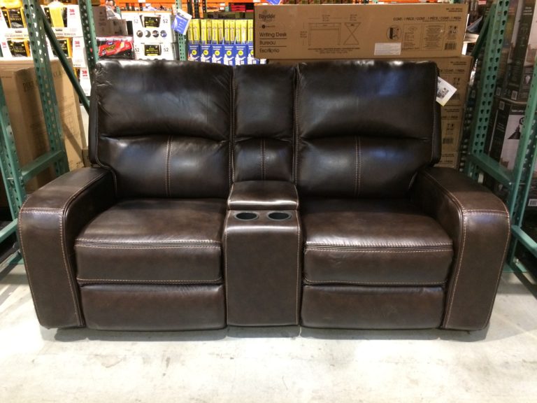 Sawyer Leather Power Reclining Loveseat – CostcoChaser