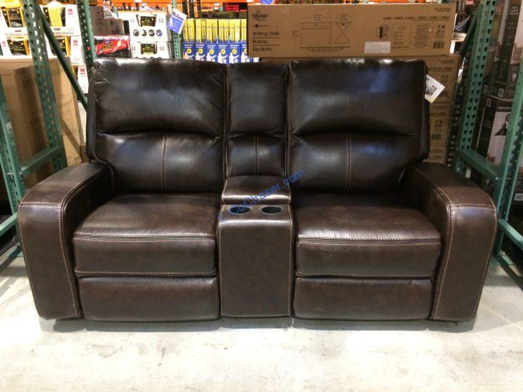 sawyer leather reclining sofa
