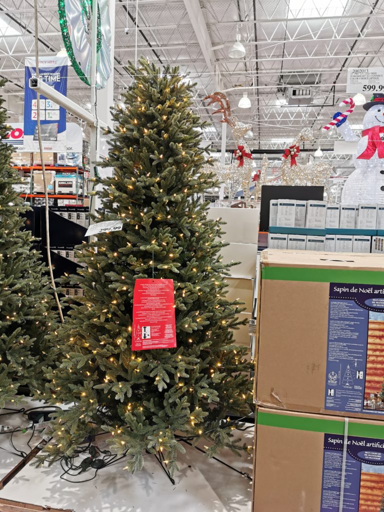 7.5′ PreLit LED Christmas Tree Surebright EZ Connect Color CostcoChaser