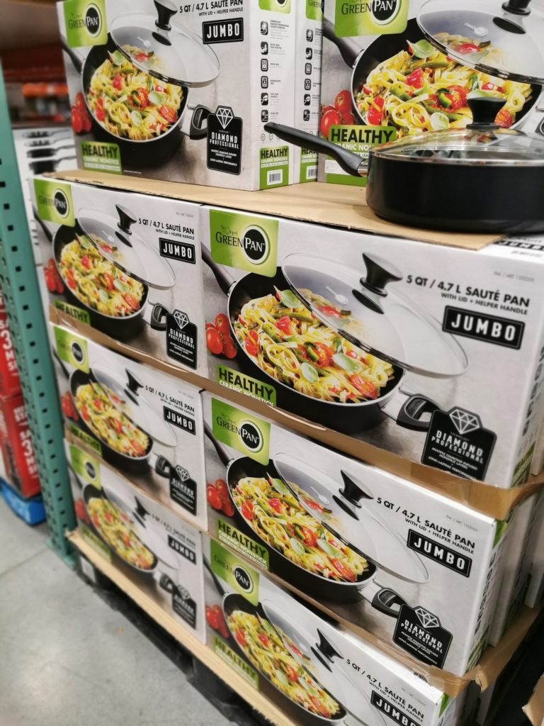 Costco1332355GreenPan5.1QuartSautéPanwithLidall CostcoChaser