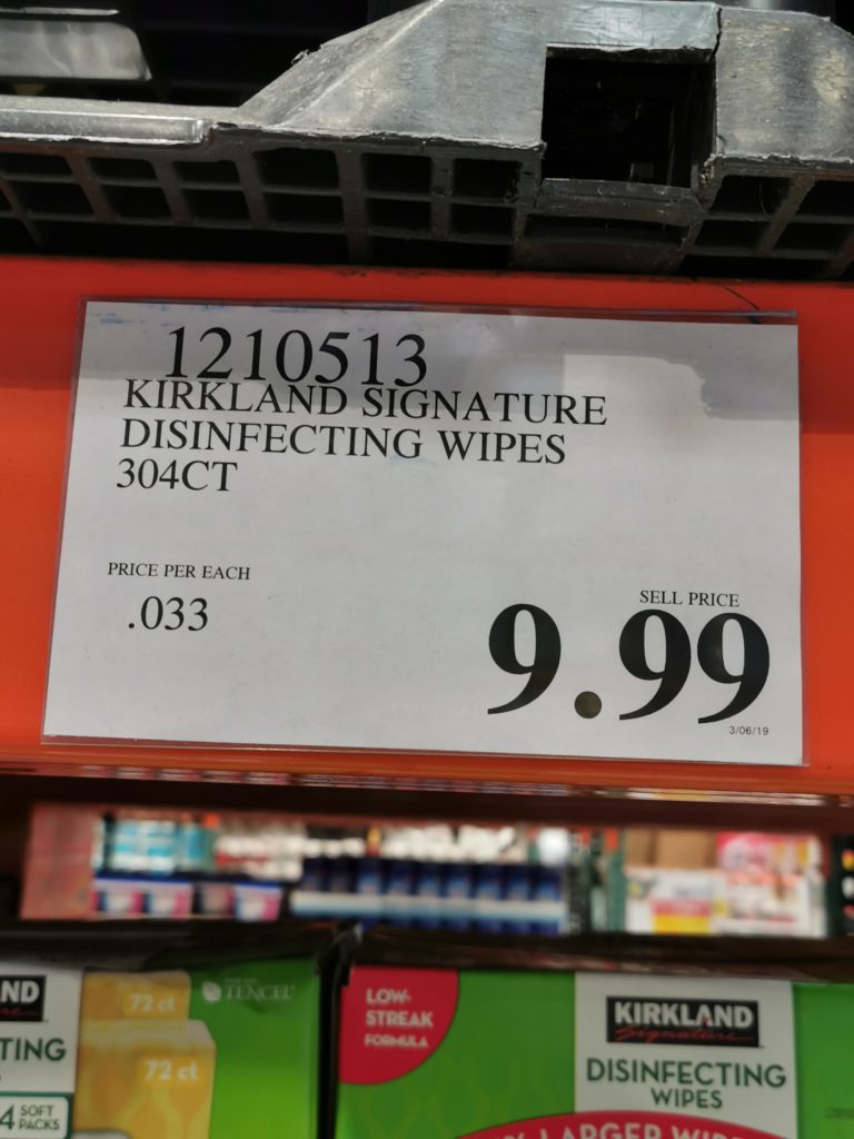 Costco1210513KirklandSignatureDisinfectingWipestag CostcoChaser