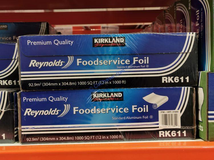 Kirkland Signature Reynolds Foodservice Aluminum Foil, Pre-Cut Single Sheets,  500-count