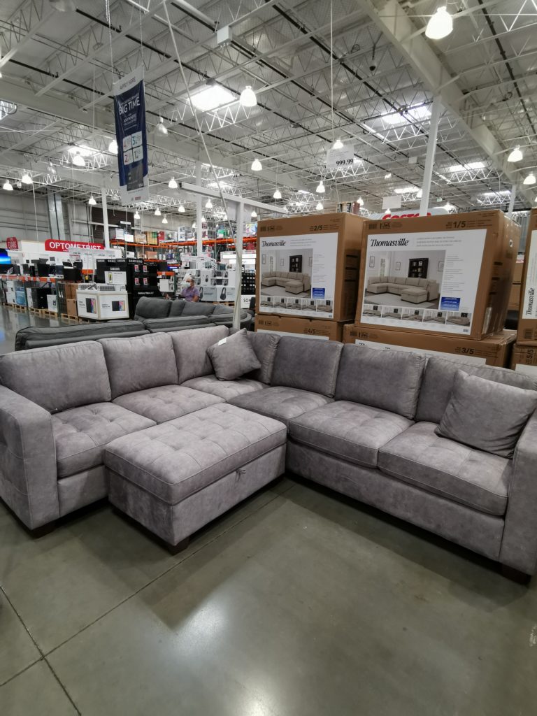 Thomasville Fabric Sectional with Storage Ottoman CostcoChaser