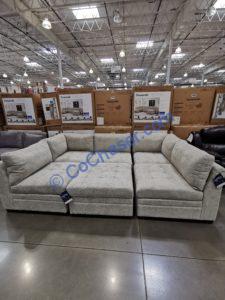 Thomasville Fabric Sectional with Storage Ottoman ...