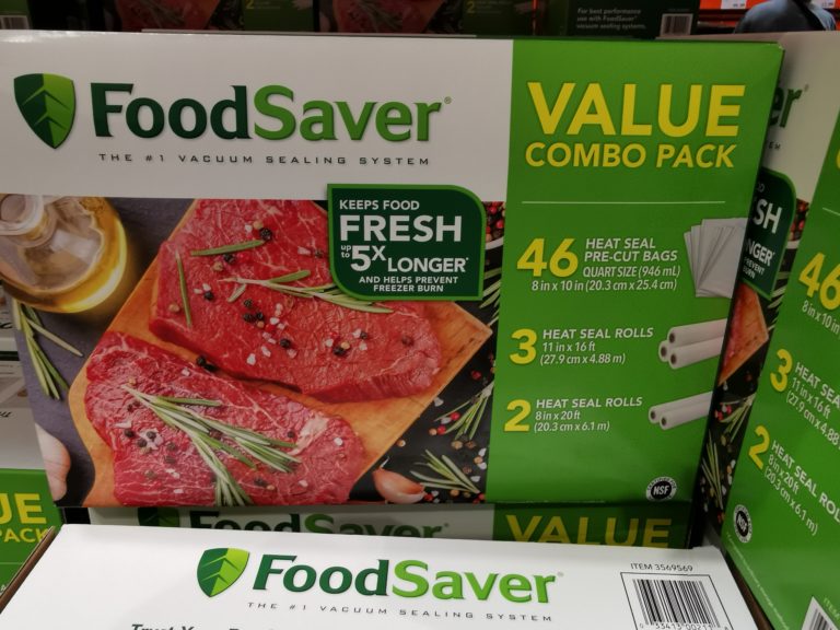 FoodSaver Vacuum Sealer Bag and Roll Combo Pack CostcoChaser