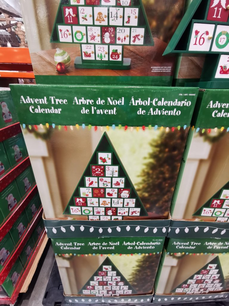Wooden Tree Advent Calendar CostcoChaser