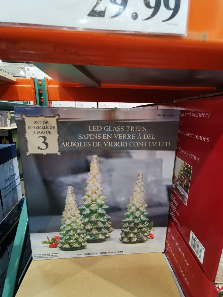 Costco2006062GlassHolidayTreeswithLED Lights1 CostcoChaser