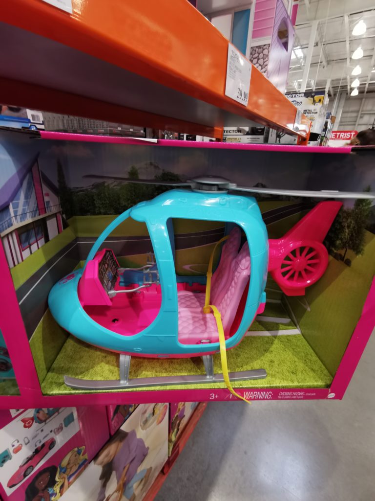 barbie helicopter and car set