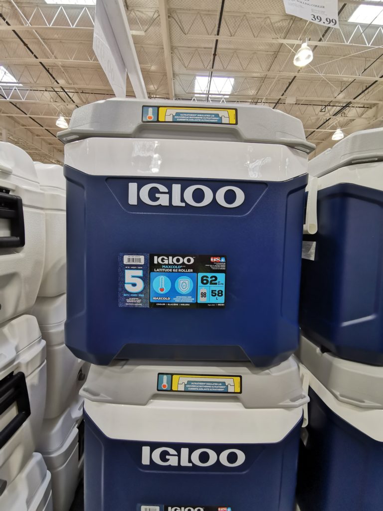 Igloo MaxCold Latitude 62 Quart Rolling Cooler – CostcoChaser