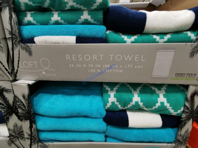 .com: LOFT by Loftex Hempstead Towel Set, Aqua Ice : Home
