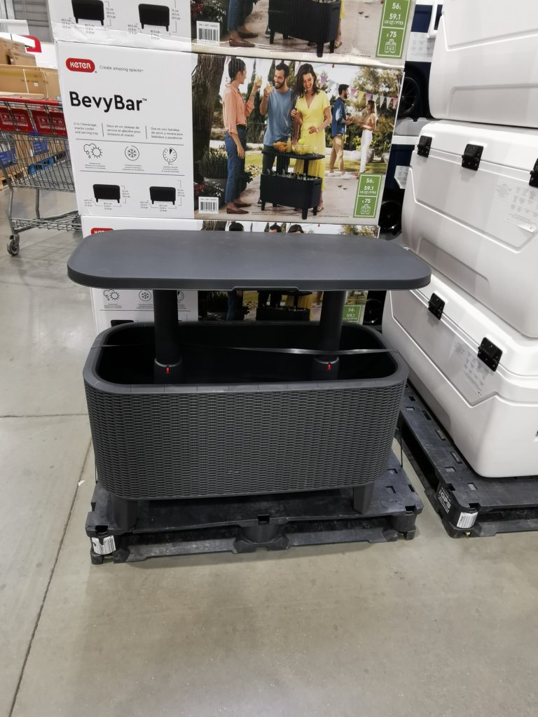 keter bevy bar table and cooler combo
