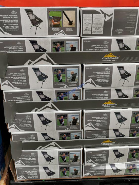 ultralight high back camp chair costco