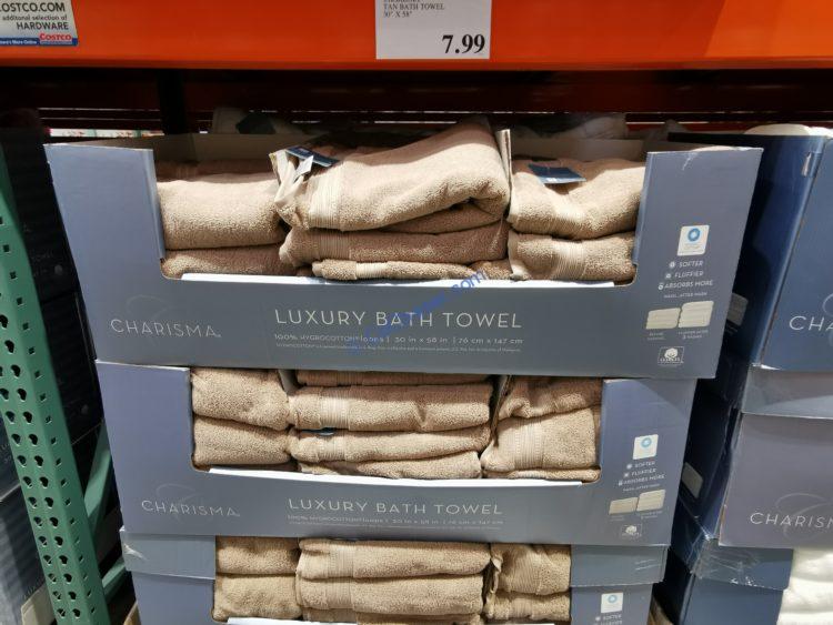 Charisma Tan Bath Towel 30” x 58” – CostcoChaser