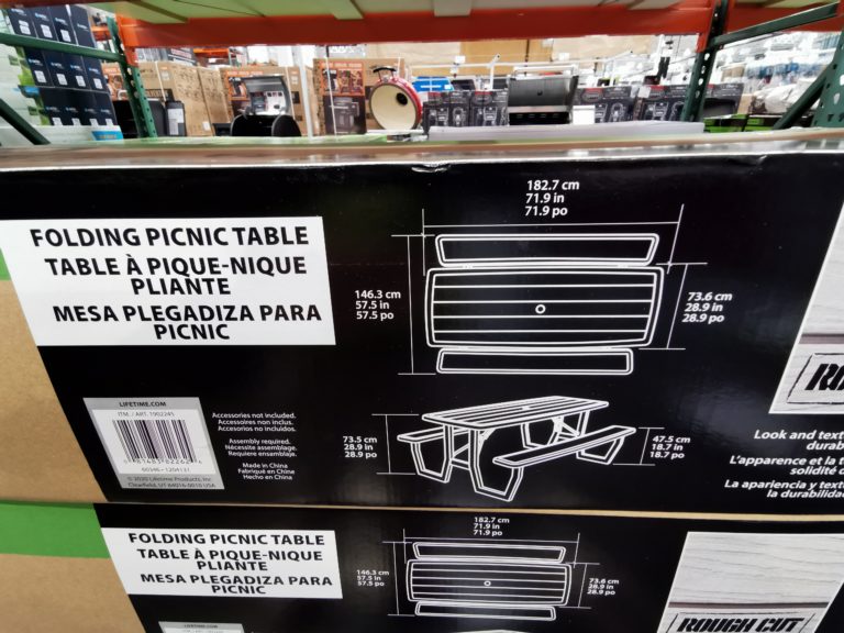 Costco 1902245 Lifetime Commercial Quality Folding Picnic Table1   Costco 1902245 Lifetime Commercial Quality Folding Picnic Table1 768x576 