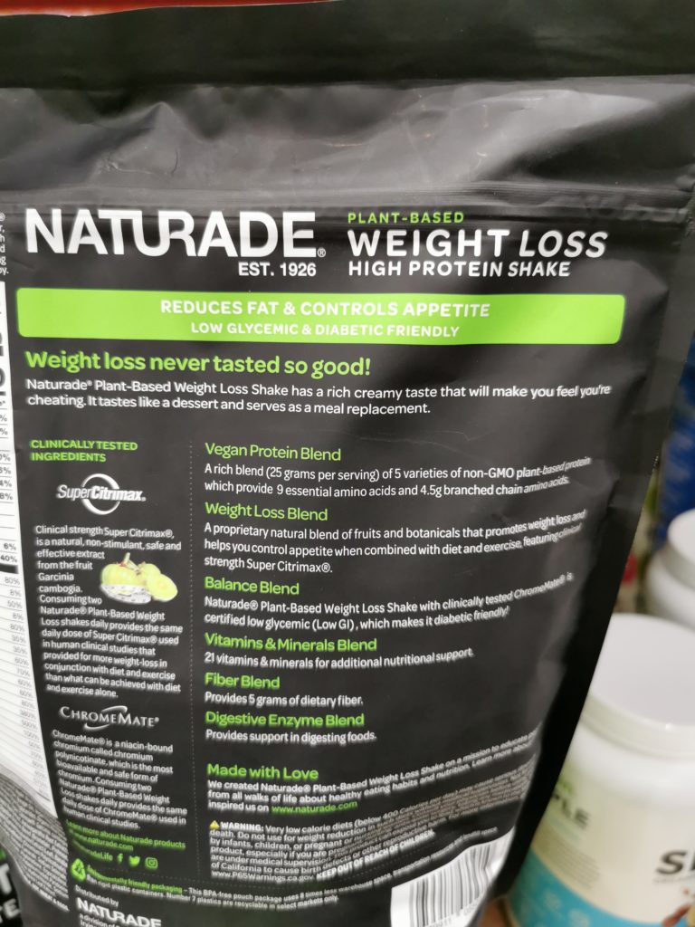 Costco1466593NATURADEWeightLossHighProteinShakeinf CostcoChaser