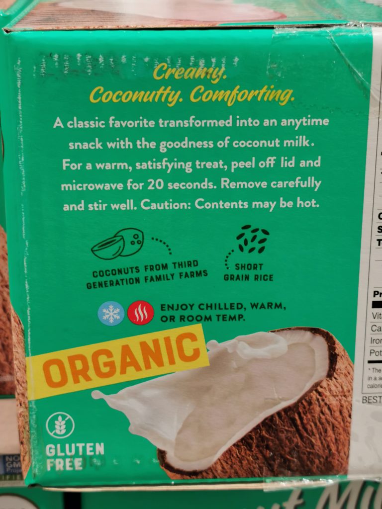 Costco 1478201 Sun Tropics Organic Coconut Rice Pudding2 Costcochaser 