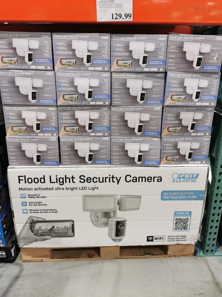 feit electric led smart flood light with camera