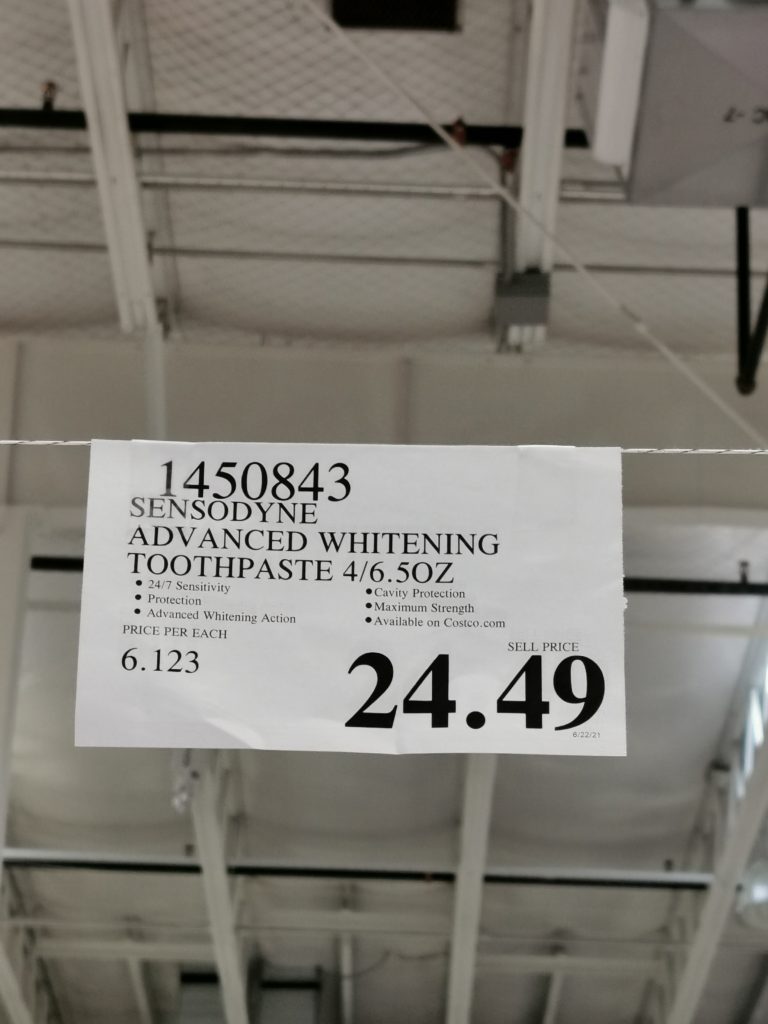 Costco1450843SENSODYNEAdvancedWhiteningToothpastetag CostcoChaser