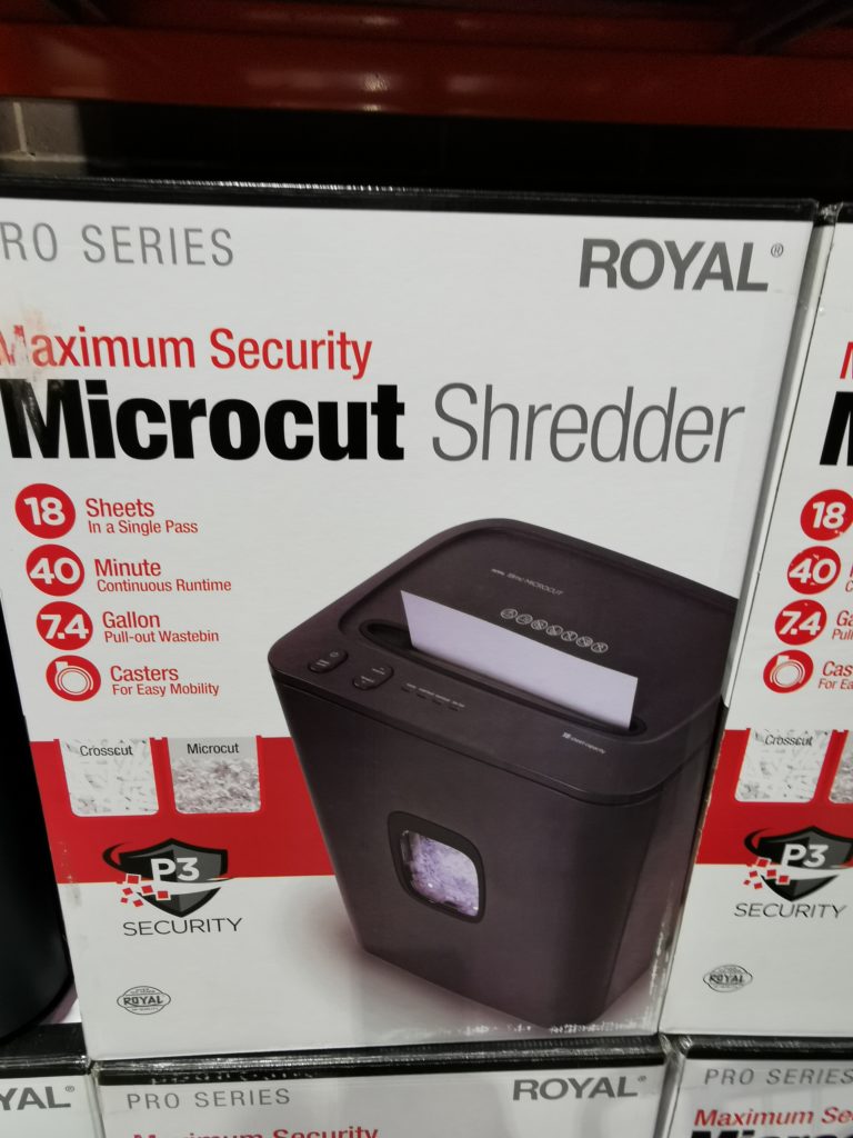 Costco2100005Royal18SheetMicroCutShredder1 CostcoChaser