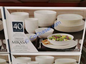 Costco-1516209-Mikasa-Trellis-Bone-China-40-Piece-Dinnerware-Set