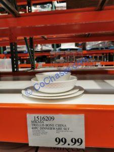 Costco-1516209-Mikasa-Trellis-Bone-China-40-Piece-Dinnerware-Set-tag