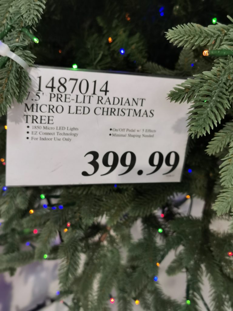 Costco14870147.5PreLitRadiantMicroLEDArtificialChristmasTree