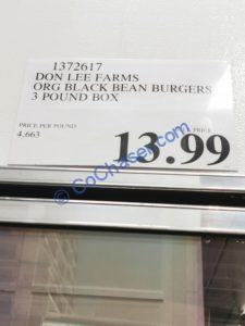 Costco-1372617-Don-Lee-Farms-Organic-Black-Beans-Burgers-tag