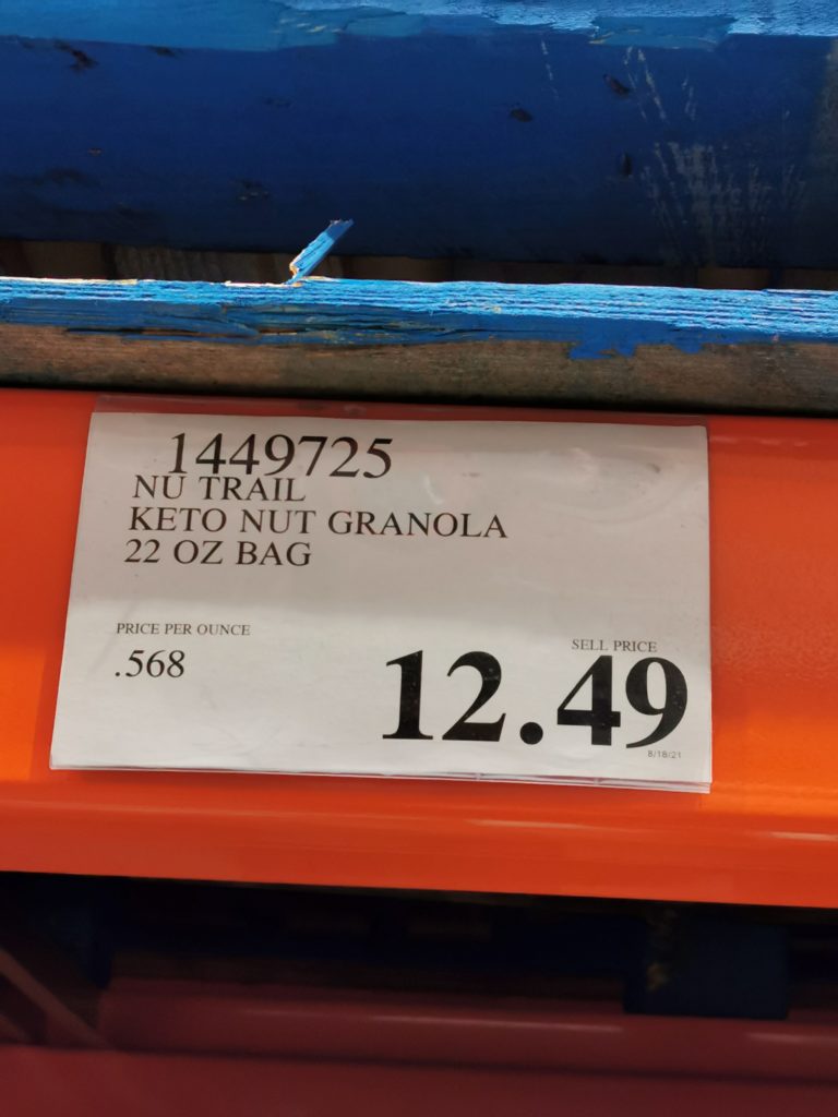 Costco 1449725 Nu Trail Keto Nut Granola Tag Costcochaser 1185