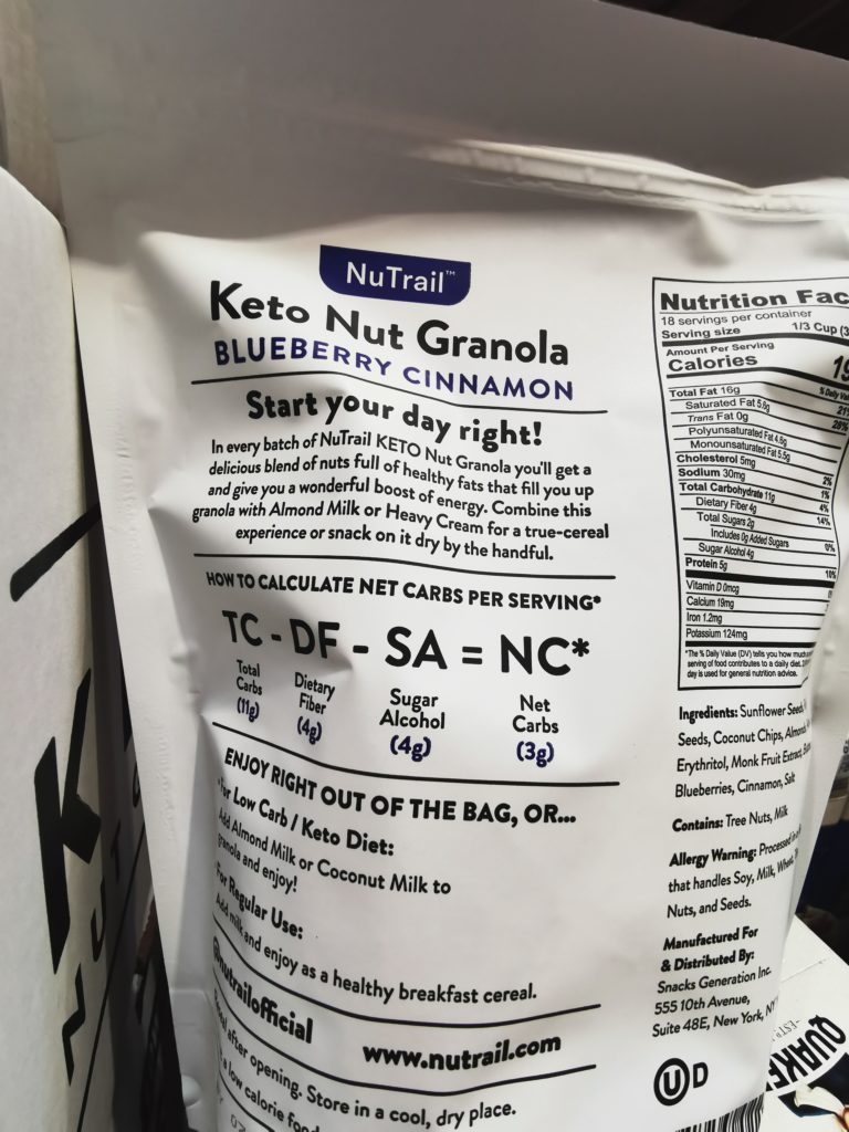 Costco 1449725 Nu Trail Keto Nut Granola5 Costcochaser 8412