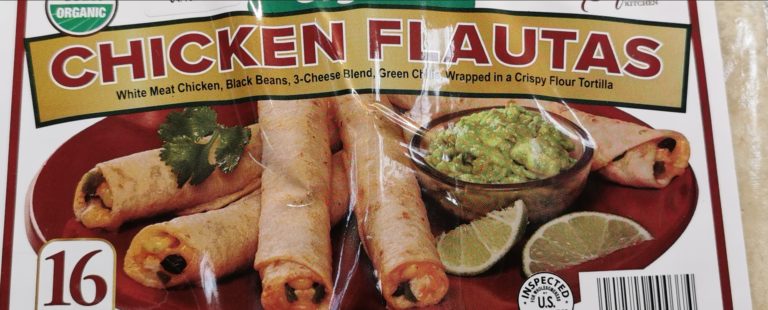 Sofia S Organic Chicken Flautas 44 Ounce Package CostcoChaser   Costco 1158303 Sofia’s Organic Chicken Flautas 2 768x310 