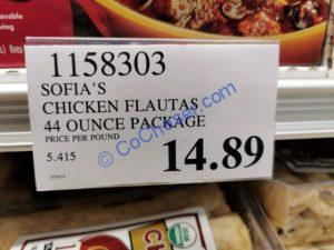 Costco-1158303-Sofia’s-Organic-Chicken-Flautas-tag