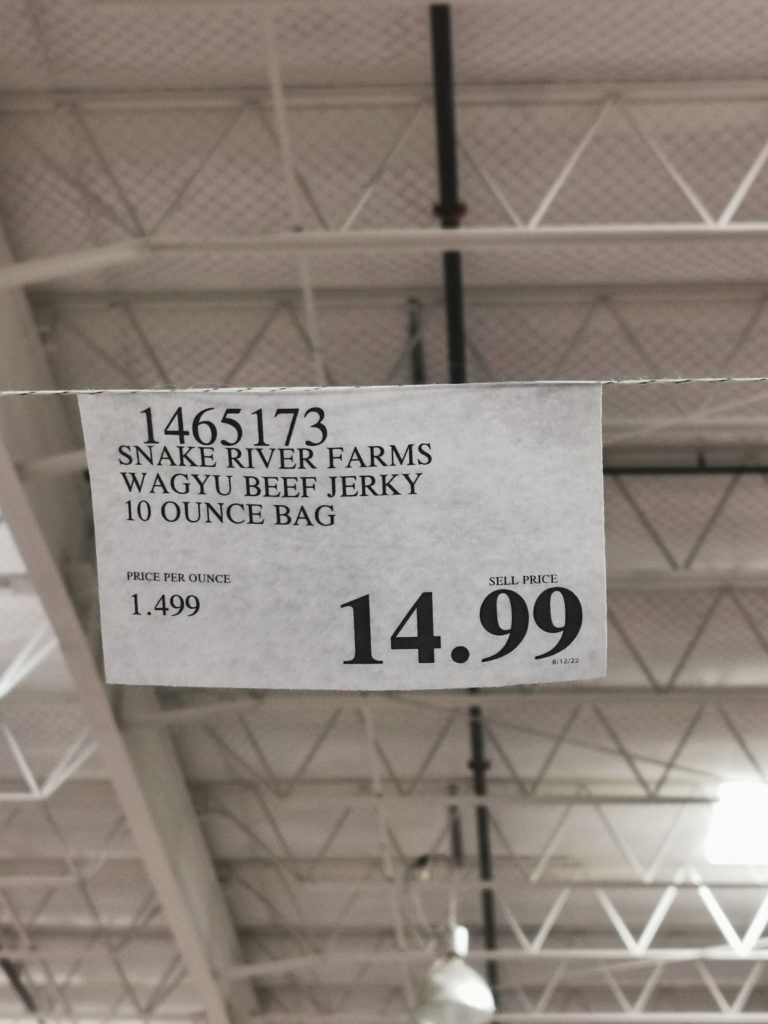 Costco1465173SnakeRiverFarmsWagyuBeefJerkytag CostcoChaser