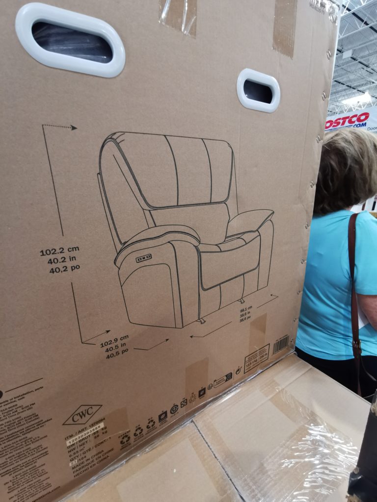 Costco 1570094 Barcalounger Jones Fabric Power Recliner With Power Headrest Size Costcochaser