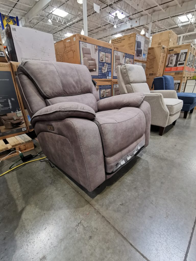 Costco1570094BarcaloungerJonesFabricPowerReclinerwithPower