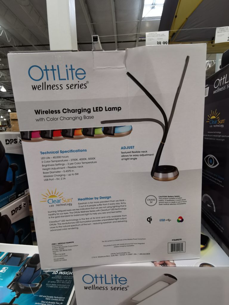 Costco1649270OTTLITE LEDDeskLampwithWirelessCharging7 CostcoChaser