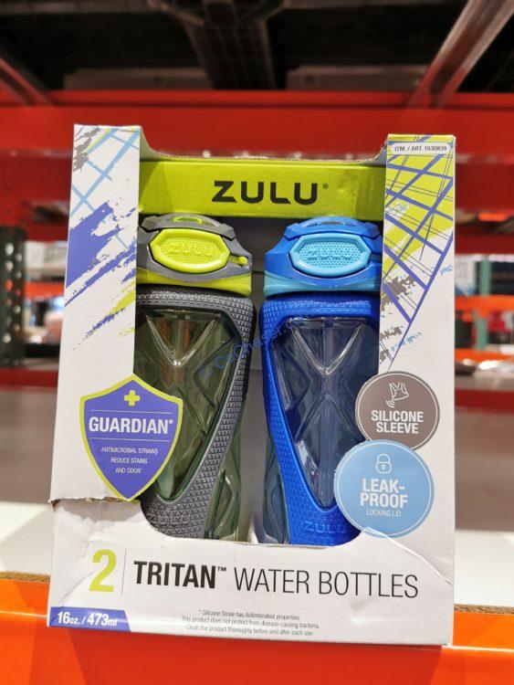 Zulu ZULU Kids Flex 16oz Tritan Plastic Water Bottle with Silicone